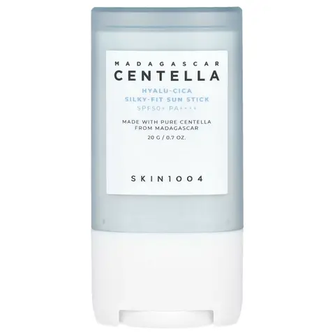 SKIN1004 Madagascar Centella Hyalu-Cica Silky-Fit Sun Stick SPF50+ PA++++, 0.7 oz (20 g) Korean Broad