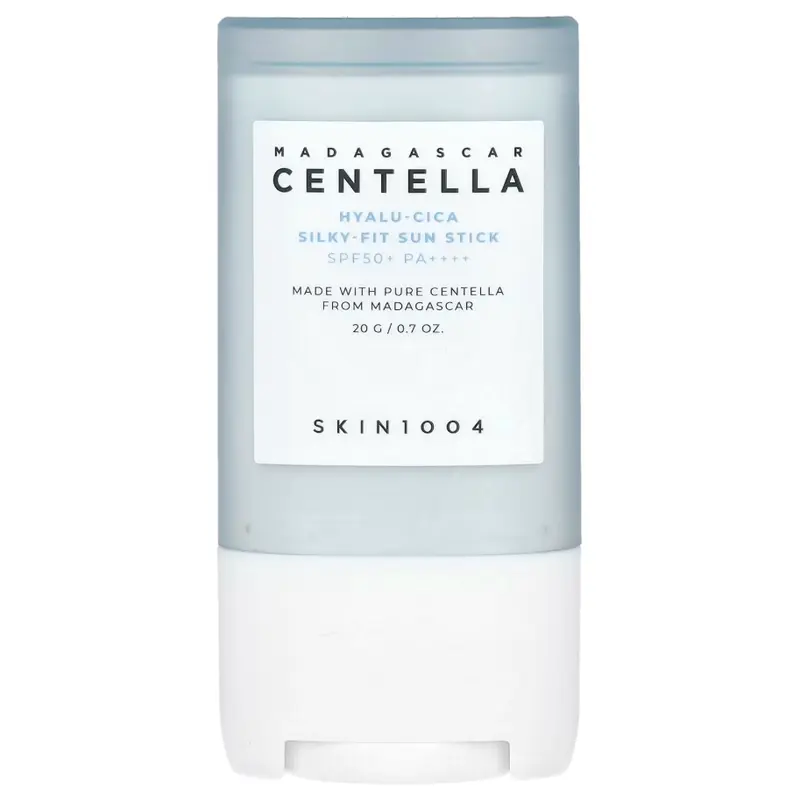 SKIN1004 Madagascar Centella Hyalu-Cica Silky-Fit Sun Stick SPF50+ PA++++, 0.7 oz (20 g) Korean Broad