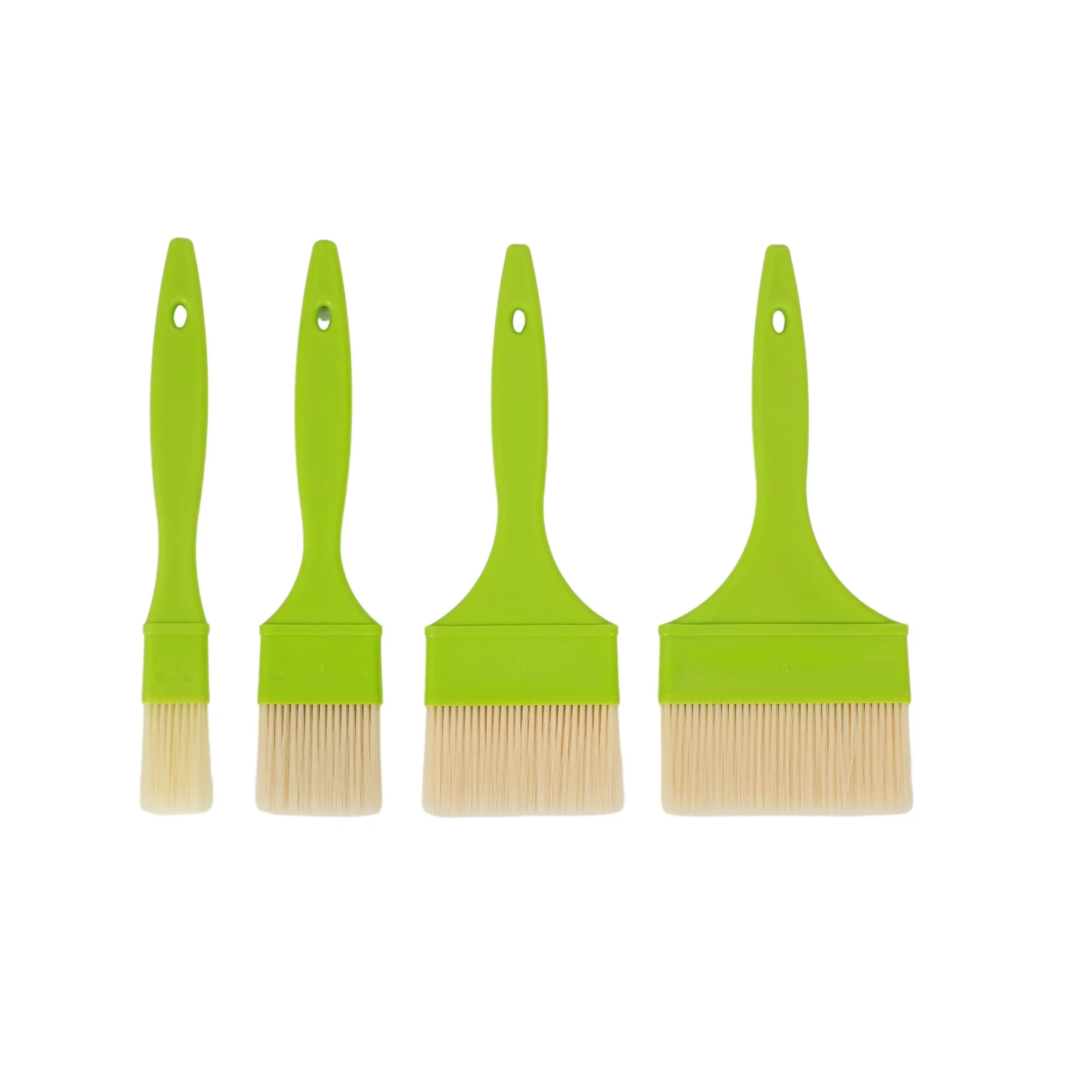 4 Pack Baking, Grill & Kitchen Brush with Long Bristles - Spread Marinades, Butter, Sauces & More