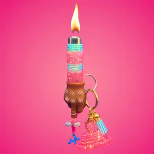 Lighter Emote Keychain: Customizable, Refillable & GPS-Enabled