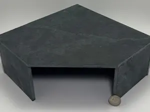 Slate Cave Bottomless Hide 10x10x4" for Fish, Snake, Reptile, Turtle, Bearded Dragon, Aquarium, Gecko, Cichlid, Pleco