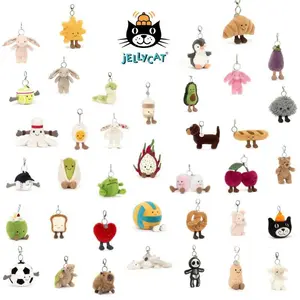 Jellycat Soft Plush Keychain – Stuffed Animal Keychains, Cute Animals, Fun Gift Ideas for Kids, Birthdays and Collectors, Keychains