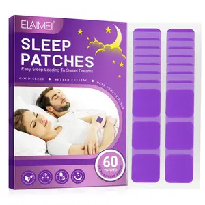 Sleep Patches, Sleep Patches for Adults, 60 Pack Upgraded Deep Sleep Patche, All Natural Deep Patche, Quick Acting Ingredients, for Men and Women, Easy to Use That Last All Night-Violet-ELAIMEI Lavender