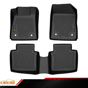 Fits 2014-2020 Chevy Impala 1st & 2nd Rows All Weather TPE Floor Mats Liners Set