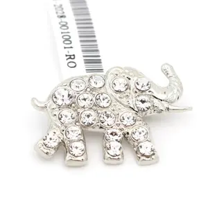 Sparkly Elephant Brooch