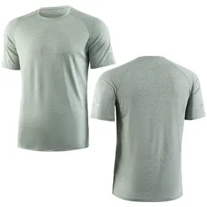 Men‘s Quick Dry Short Sleeve Crew Neck T-Shirt Outdoor Running Top Athletic Gym Home Workout Tee Breathable Summer