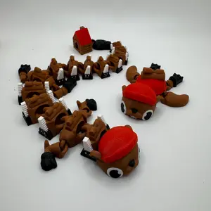 3D Printed Beaver Dragon or Beaver Turtle – Woodland Fantasy Figurines