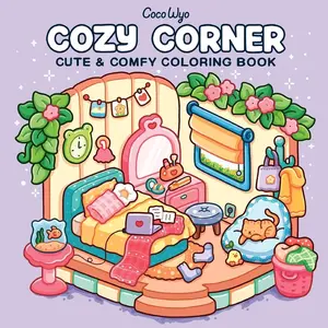 Cozy Corner: Coloring Book for Adults and Kids (Cozy Spaces Coloring)   Paperback – March 18, 2025