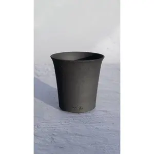Grande Ink Clay Pot | Handmade Breathable Planter for Succulents & Cacti