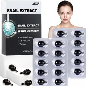 Snail Extract Serum Capsules Anti-Aging Eye Care Essence Brigthening Anti-Wrinkle Lightening Lines Serum Eyes