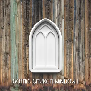 Gothic Church Windows Cookie Cutters, Cookie Stamps