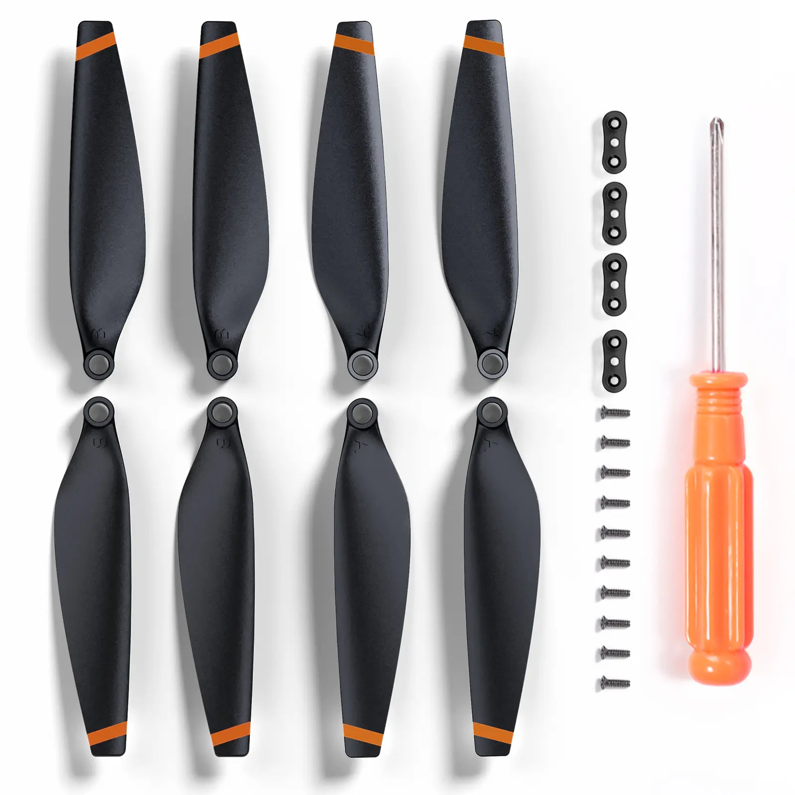 Ruko F11PRO 2 Drone Propellers (4Packs) - Replacement Blades, Spare Drone Accessories, Grey Durable Brushless Motor Quadcopter