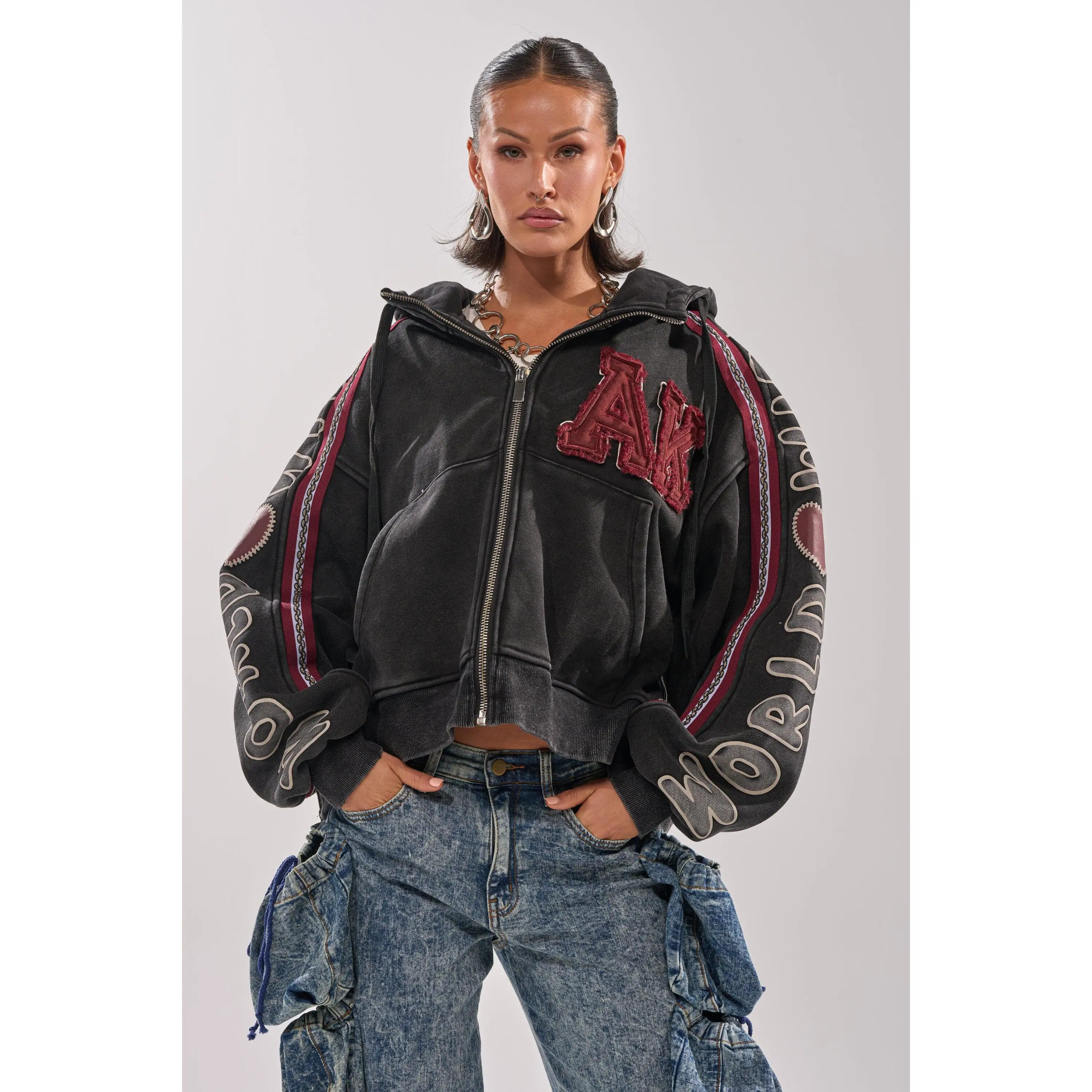 CITY LIVING GRAPHIC ZIP UP SWEATSHIRT CITY LIVING GRAPHIC ZIP UP SWEATSHIRT