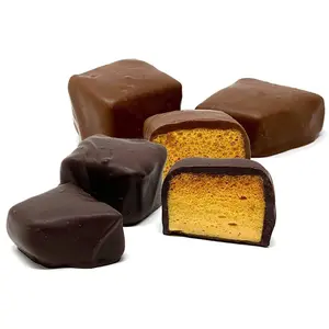 Andy Anand Belgian Honeycomb Milk & Dark Chocolate – 1 lb Handmade Sponge Crunch Delight, Crafted with 60% Chocolate (Cocoa Butter), Perfect Gift Box for Any Occasion