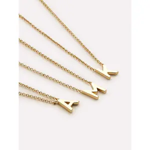 Gold Initial Necklace - Letter Necklace