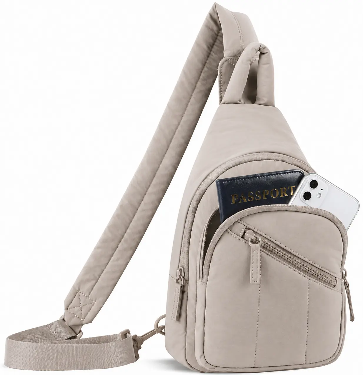 Five season home Sling Bag for Women, Puffer Crossbody Bags for Women with RFID Blocking for Travel & Outdoor Activities