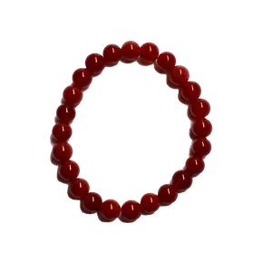 Carnelian Bracelet 8mm Beads | Natural Crystal Stretch Bracelet for Everyday Wear & Gifting
