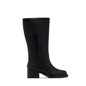 Midnight Icon Below The Knee Moto Boots - Black