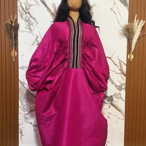 African Bubu with Asooke Neckline