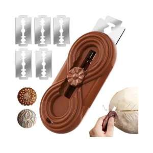 Retractable Bread Lame  Magnetic Sourdough Scoring Tool with 5 Razor Blades