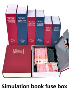Realistic Book Safe Box, Password Iron Box Creative Decoration Money Saving Storage, Office Desktop Home Anti-Theft Chest, Insurance Cabinet, Home Security Safe