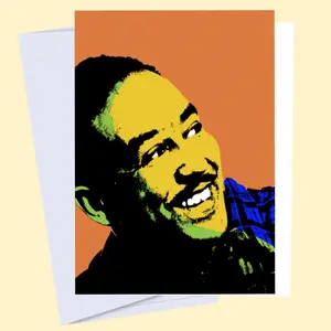 Langston Hughes -Iconic Black Author Art Card, Book Lovers