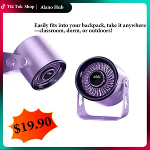 Alano hub A Desk Hanging Dual-use Personal Portable Small Fan, 1-100 Speed Adjustable Wind Speed, LED Intelligent Digital Display, Lasting Endurance, Free Adjustment Of Pitch Angle Enjoy Cool, Indoor Outdoor Office Leisure Travel Available