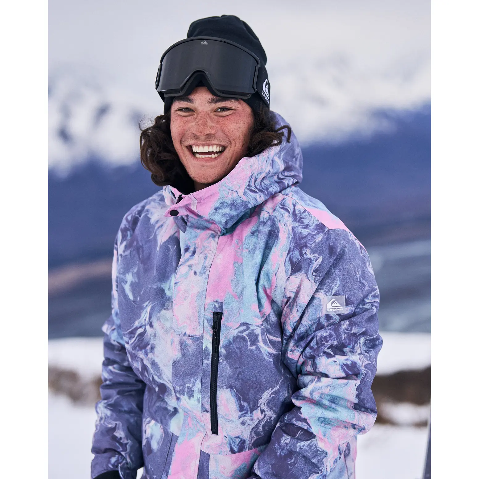 Quiksilver , Mission Printed Snow Jacket , Chest Pocket Full-Zip , Everyday Wear & Casual Streetwear