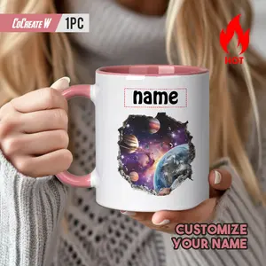 2026  Personalized Space And Planet Design Mugs, Dishwasher Safe, Unique Gifts for Adults/, Suitable for Family/Friends, Holiday/Party/Birthday/Christmas/Graduation Gifts, Graduation Presents, Party Favors, Planet Prints, Space Theme, Durable Cups