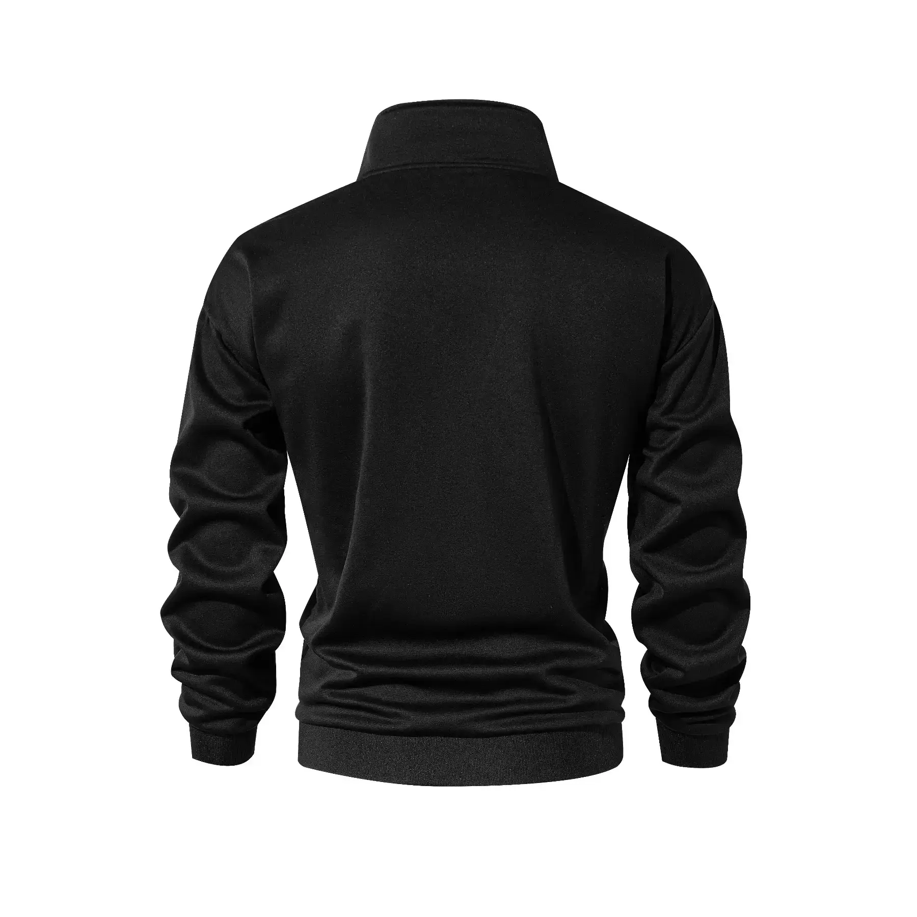 Men's Half-Zip Stand Collar Sweatshirt, Casual Fashion Pullover for Daily Wear, Simple Style Long Sleeve Top for Men Men's Half-Zip Stand Collar Sweatshirt, Casual Fashion Pullover for Daily Wear, Simple Style Long Sleeve Top for Men