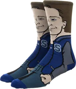 Breakfast Club Teen Movie Andrew Clark 360 Character Collection Crew Socks Adult Crew Socks 1 Pair