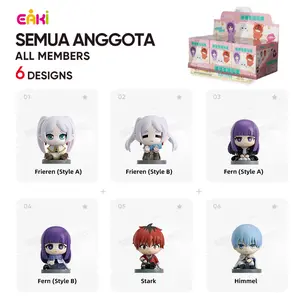 EAKi Officially Licensed Frieren: Beyond Journey's End Sitting Series Blind Box Figures, Authentic Chibi Anime Character Collectible Statue Toy, Birthday Gift for Anime Collectors with Rare Chase Hidden Edition
