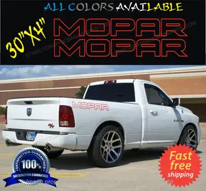 MOPAR RAM BED DECALS (2Pc RED COLOR) SEND US A MESSAGE FOR CUSTOM COLOR BEFORE PURCHASE