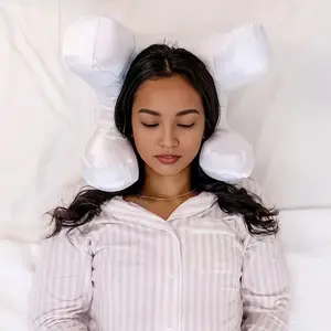 Perfect Face Pillow Anti-wrinkle Pillow for Youthful Skin, Beauty Pillow, Reduces Fine Lines While Sleeping Flawless White Satin Pillowcase! Beauty Sleep, Anti-wrinkle and Anti-aging, Back Sleeper