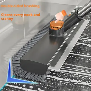 Hard Bristle Gap Cleaning Brush for Bathroom & Kitchen, Deep Scrub Brush with Non-Slip Handle for Tile, Grout, and Corner Cleaning Tool