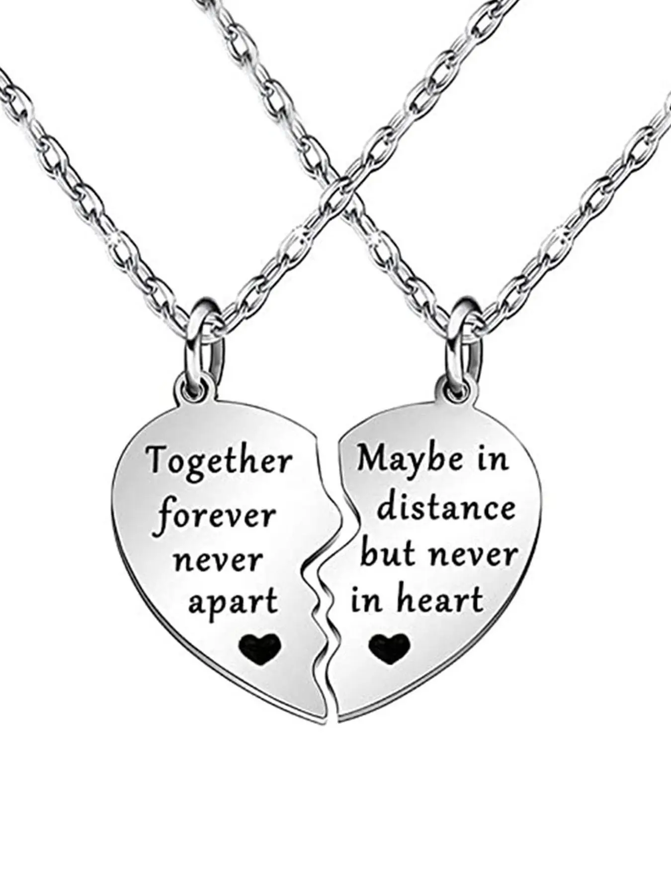 Mom, daughter, best friend love Heart puzzle necklace, Friendship Necklace, Forever and never apart, is suitable for daily wear, vacation and dating occasions, and is also a surprising and exquisite small Jewelry gift