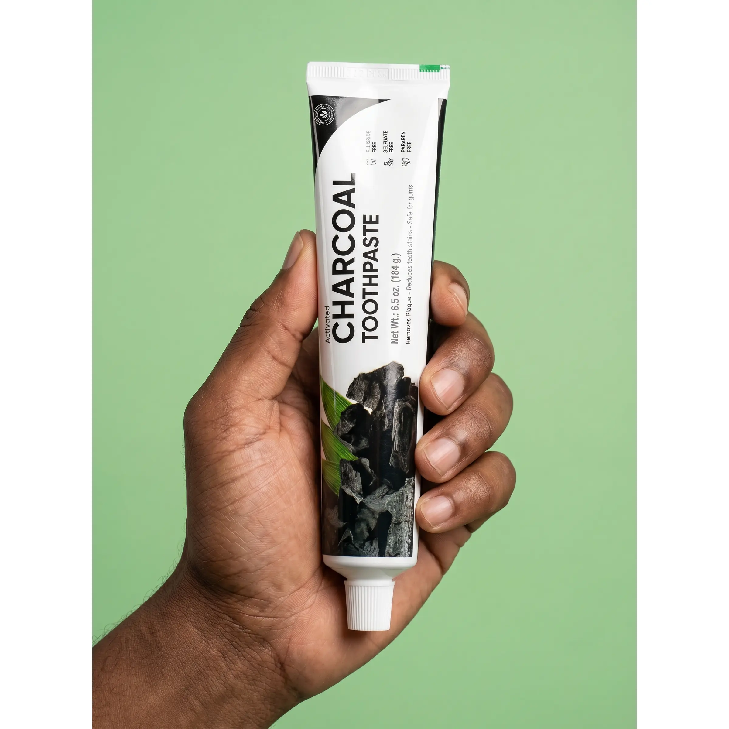 Charcoal Toothpaste, Sensitive Teeth Care, Gentle Coconut-Infused Oral Cleansing Product