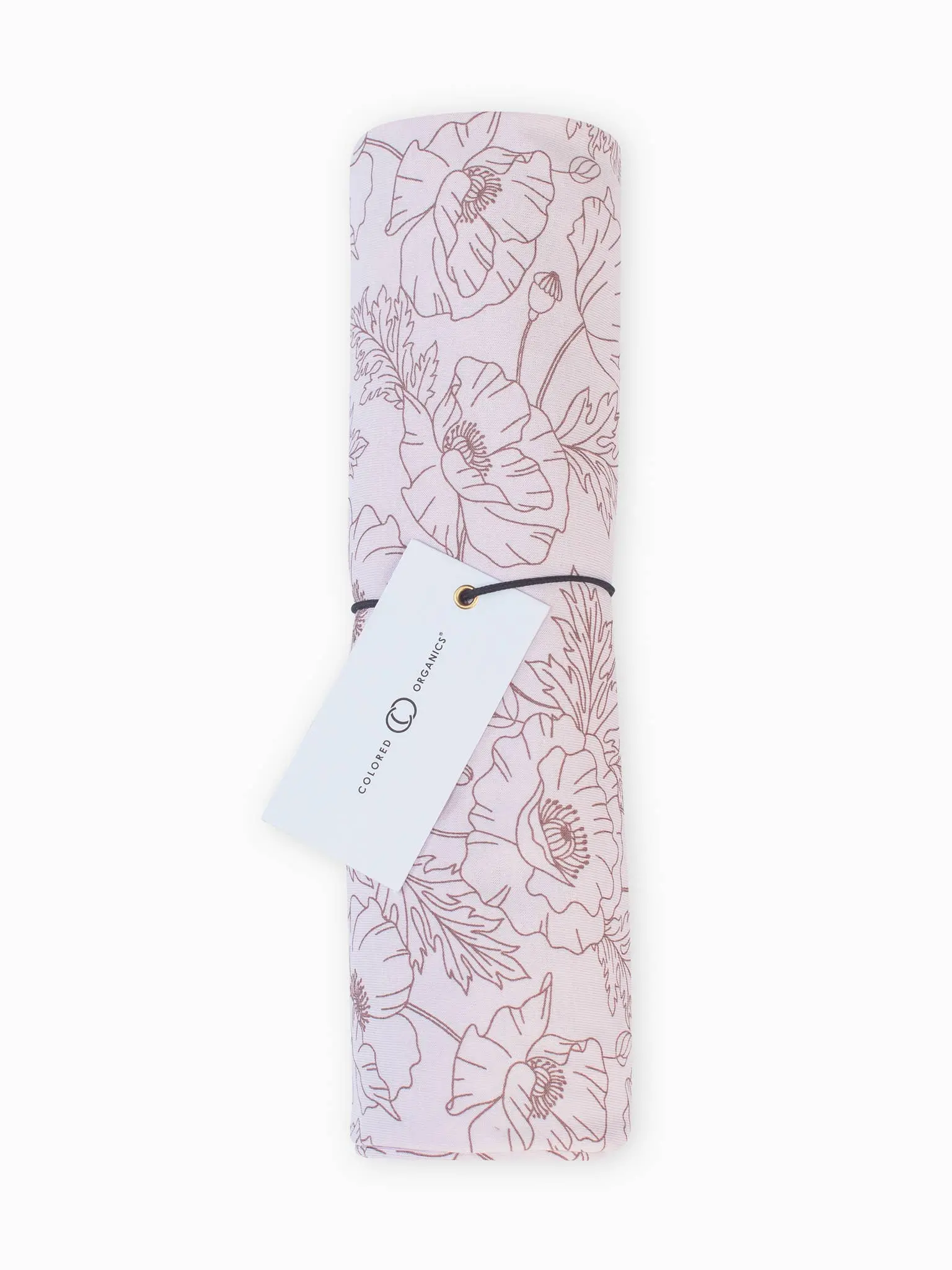 Colored Organics - Swaddle Blanket - Poppy Floral / Lavender