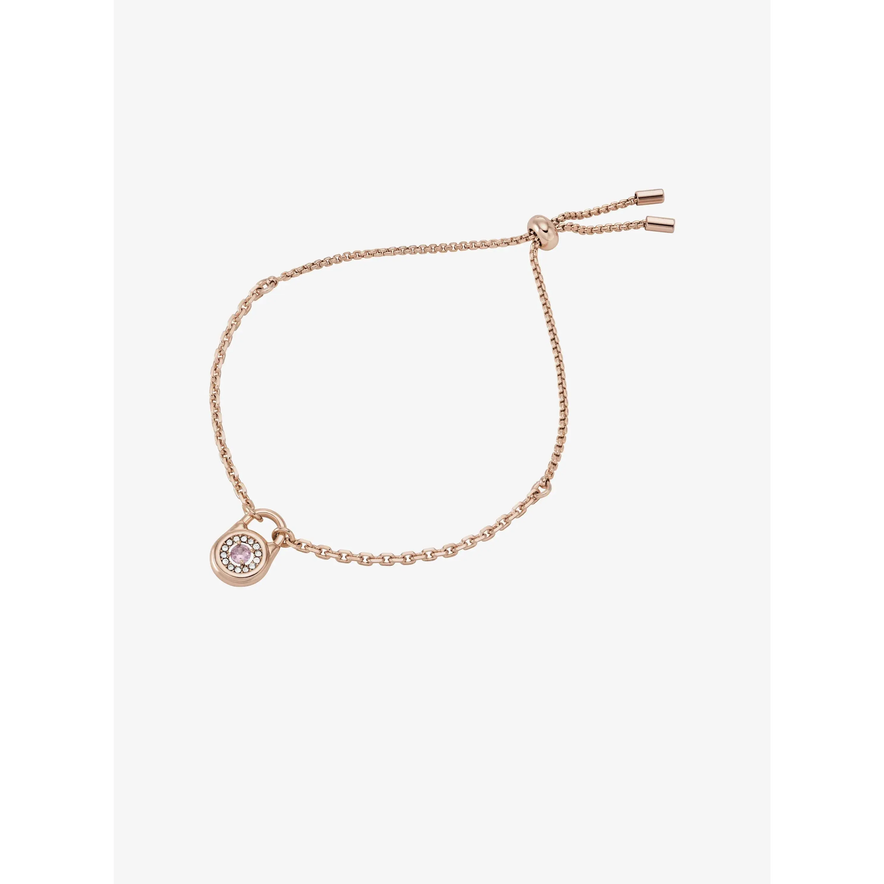 Pavé Lock Slider Bracelet