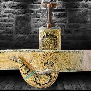 Golden Yemeni Janbiyah Ye40026 - جنبية ذهبي