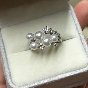 Starry Night Pearl ring 925