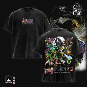 Vintage Zelda Majora's Mask v2 Hoodie 100% Premium Cotton Oversized Fit Pre-Washed Unisex Classic Top American Made