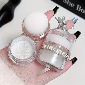 Bride Wedding Highlighter Powder, Bronzer Highlighter, Body Glitter Dust, Shimmer Makeup Finish, Long-Lasting Sparkle, Nightclub Party Essential