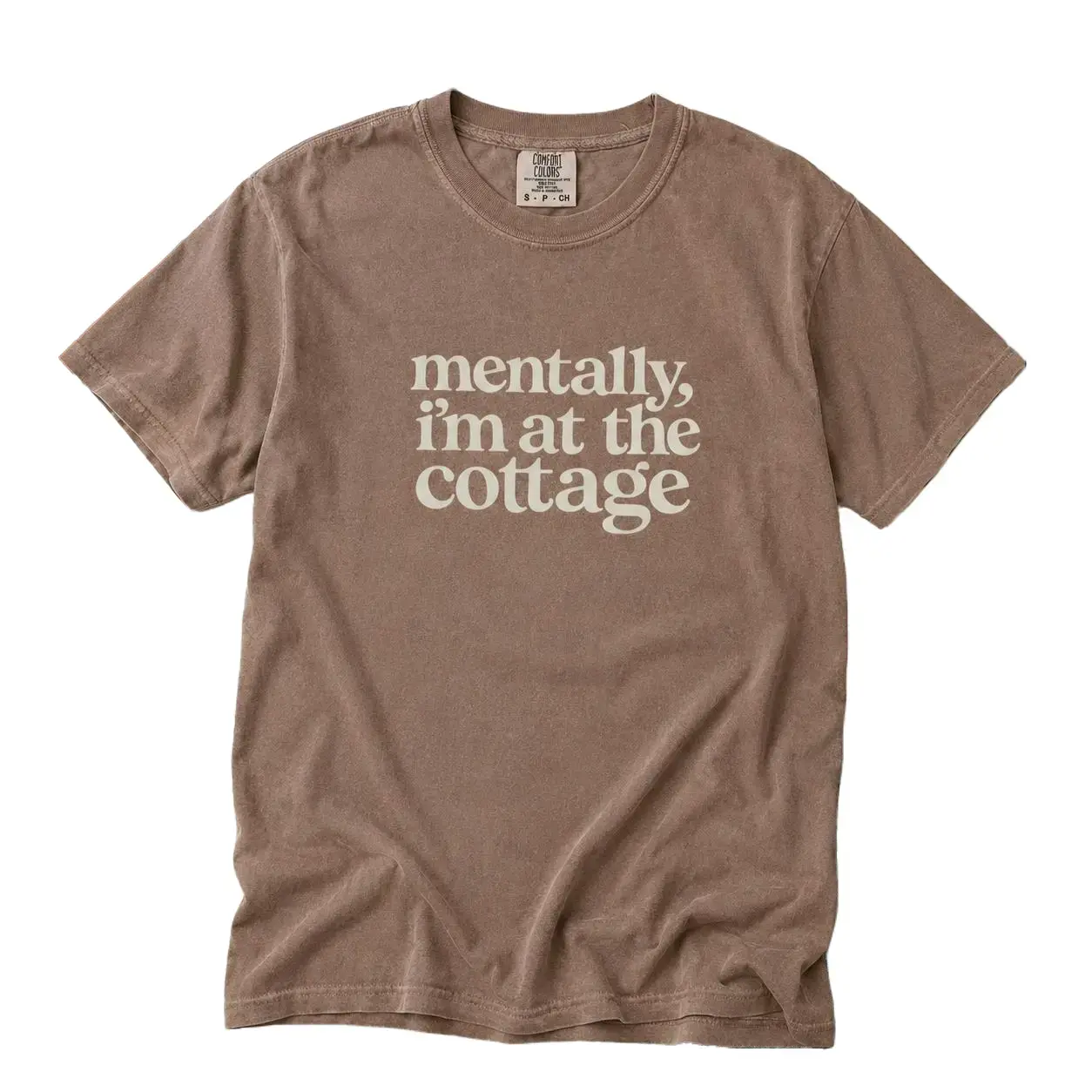 Comfort Colors Mentally I'm At the Cottage, Bookish Hockey Romance Boxy Crop Top, Heated Rivalry Reader Tee, BookTok Aesthetic Shirt, Cozy Romance Reader Gift