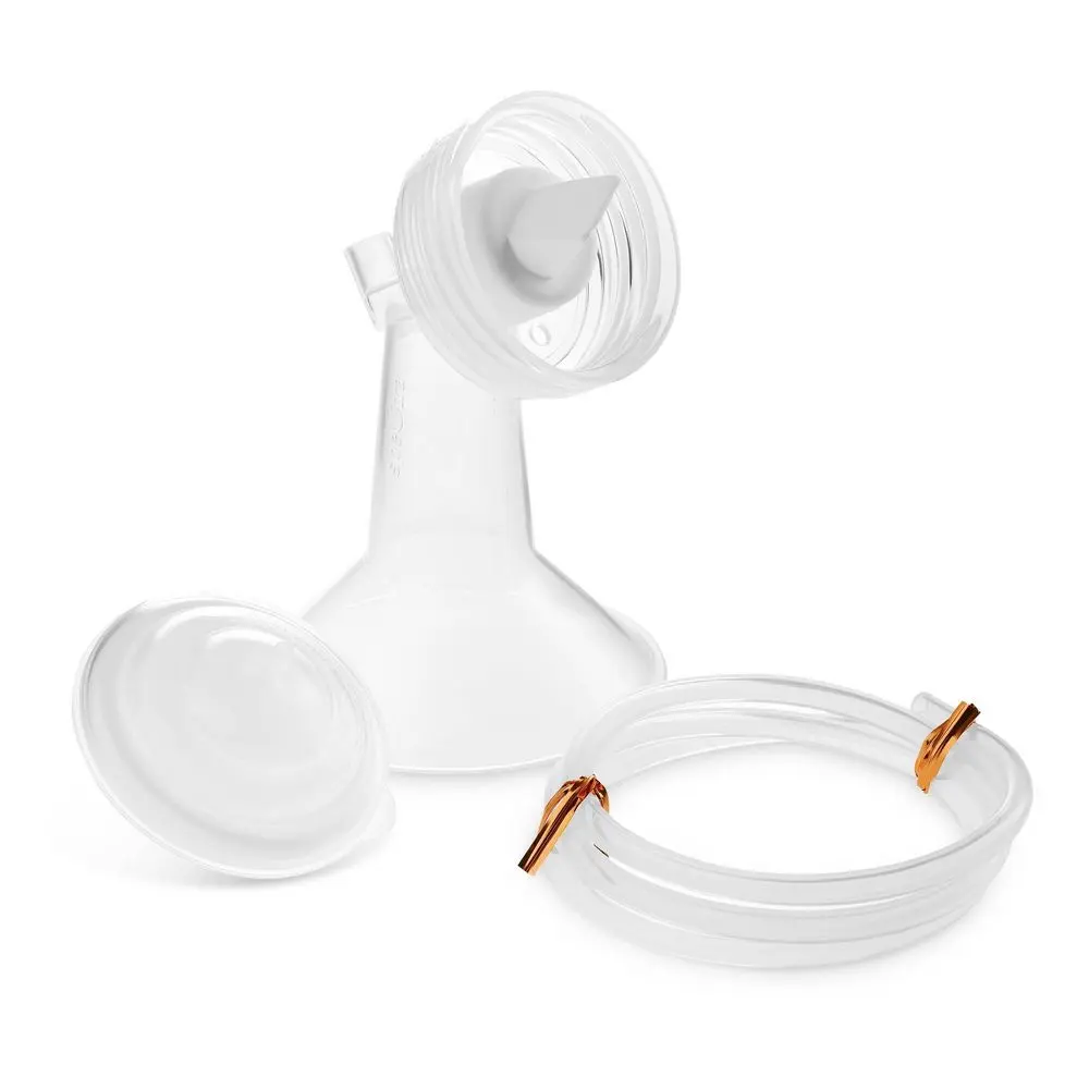 Spectra Wide Breast Shield for Baby Breast Milk Pumps, BPA-Free Silicone, Closed System, 16mm