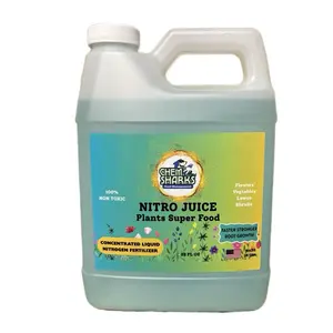 ChemSharks Nitro Juice Plants Super Food Fertilizer - Concentrated Liquid Fertilizer for Flowers Vegetables Lawns Shrubs - 32 FL OZ