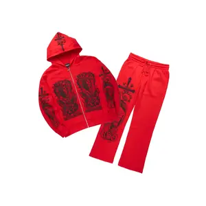 Blasted Red Hoodie/Baggy Pant Track Set Blasted Red Hoodie/Baggy Pant Track Set