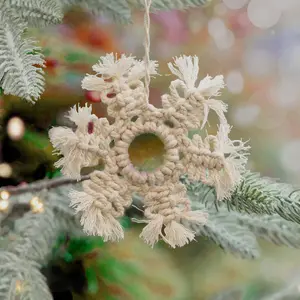 Macrame Snowflake Ornament