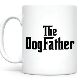 Funny The Dog Father Ceramic Mug, Humor Coffee Mug For Dog Dad, Dog Lover Tea Cup For Daddy, Funny Gift For Dad