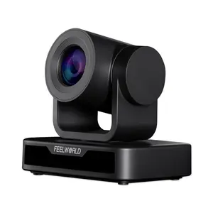 FEELWORLD USB10X Video Conference Webcam USB PTZ Camera 10X Optical Zoom Full HD 1080p for Live Streaming Church Business Education Medical Conference Room Camera System